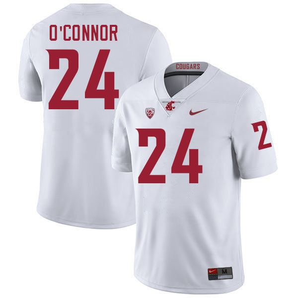 Ethan O'Connor WSU Cougars Jersey.Washington State Cougars #24 Ethan O'Connor Jersey Youth-White